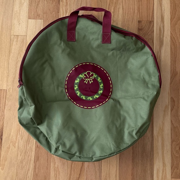 Other - Green and Red Wreath Storage Bag